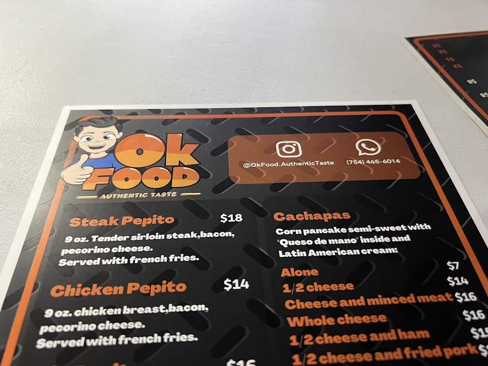 OK FOOD LLC Menu image 1