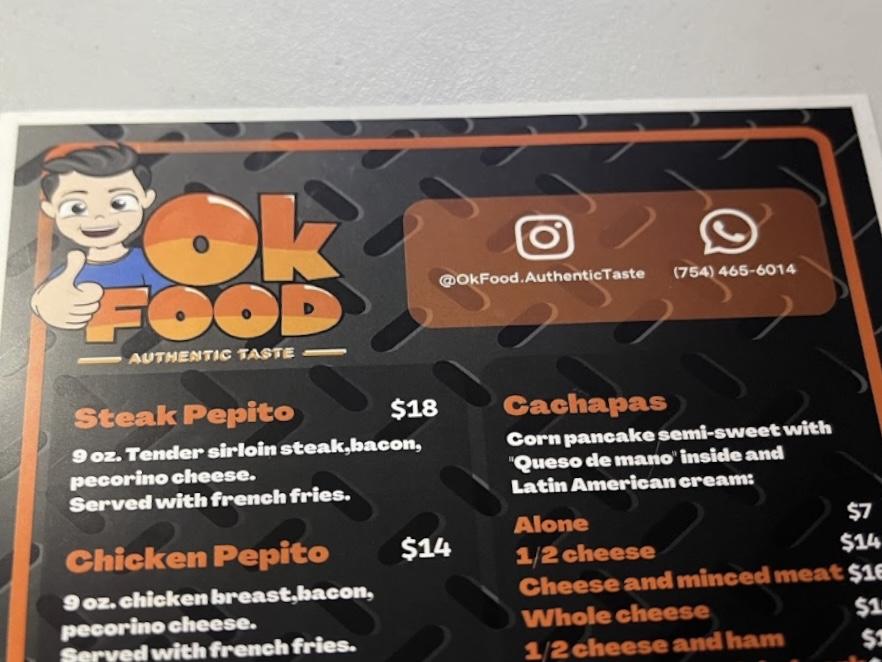 OK FOOD LLC Menu image 2